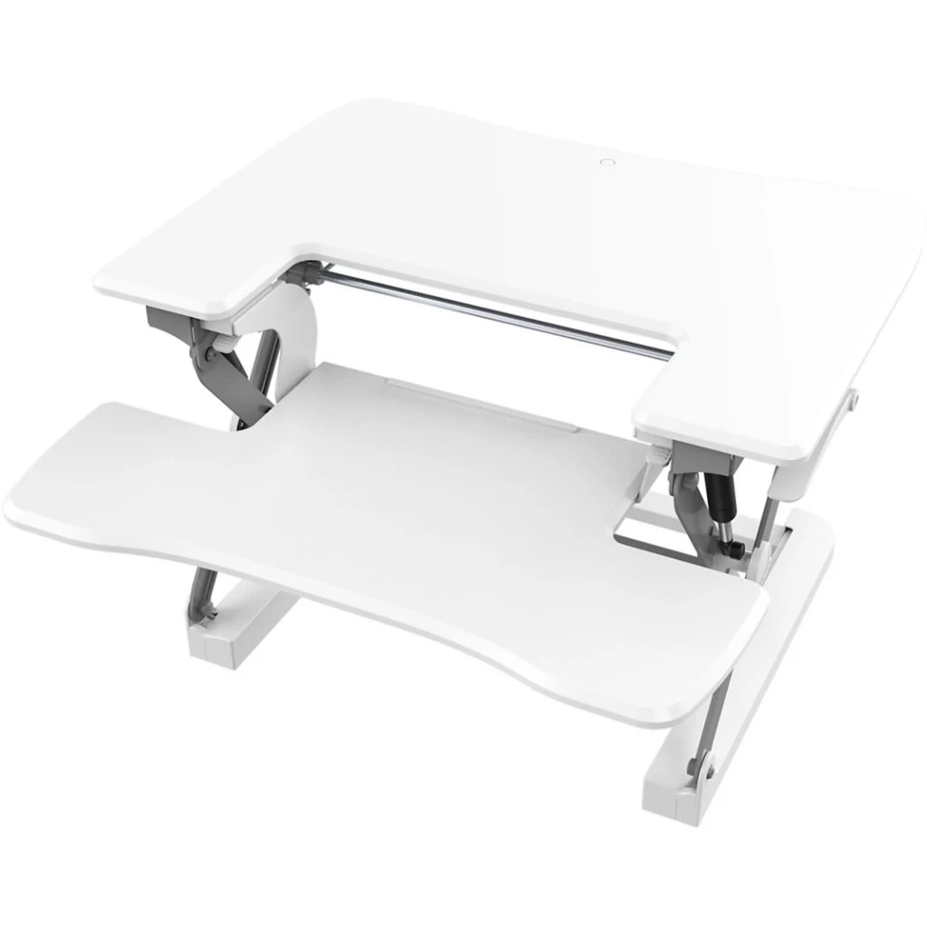 Hanover 27 in. White Tabletop Sit or Stand Adjustable Height Lift Desk, White, HSD0401-WHT1 6 Hanover 27 in. White Tabletop Sit or Stand Adjustable Height Lift Desk, White, HSD0401-WHT1 - Image 4