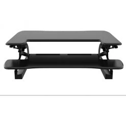 Hanover 35 in. Wide Black Tabletop Sit or Stand Lift Desk with Adjustable Height for Offices, Schools, and Writing Stations -Hanover Sales 1718246 A3