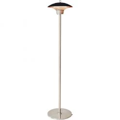 Hanover Electric Halogen Infrared Stand Heat Lamp, Black, HAN1022HA-BLK