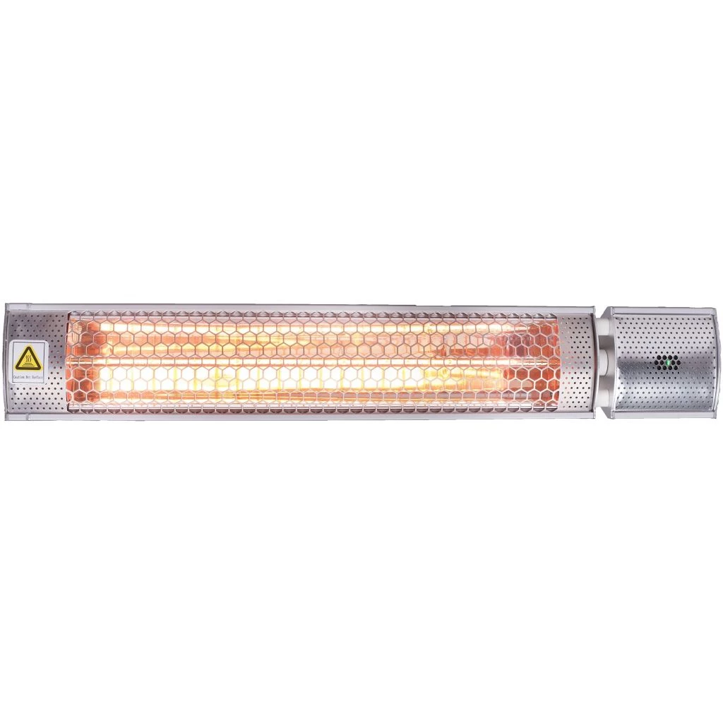 Hanover 26.5 in. Modern Halogen Infrared Steel Electric Heater with Remote, Silver, HAN1053IC-SLV 3 Hanover 26.5 in. Modern Halogen Infrared Steel Electric Heater with Remote, Silver, HAN1053IC-SLV