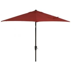 Hanover Montclair 9 ft. Market Outdoor Umbrella in Chili Red, MCLRUMB9-CHL
