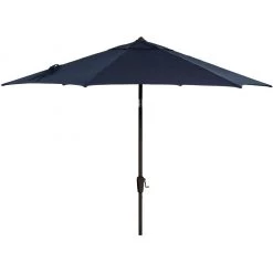 Hanover Montclair 9 ft. Market Outdoor Umbrella in Navy Blue, MCLRUMB9-NVY