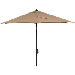 Hanover Montclair 9 ft. Market Outdoor Umbrella in Tan, MCLRUMB9-TAN