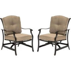 New! Hanover 2 pc. Traditions Deep Seating Cushioned Rocker Set in Tan
