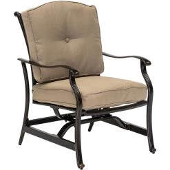 New! Hanover 2 pc. Traditions Deep Seating Cushioned Rocker Set in Tan -Hanover Sales 1982458 A4