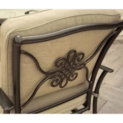 New! Hanover 2 pc. Traditions Deep Seating Cushioned Rocker Set in Tan -Hanover Sales 1982458 A7