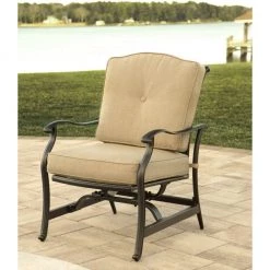 New! Hanover 2 pc. Traditions Deep Seating Cushioned Rocker Set in Tan -Hanover Sales 1982458 A9